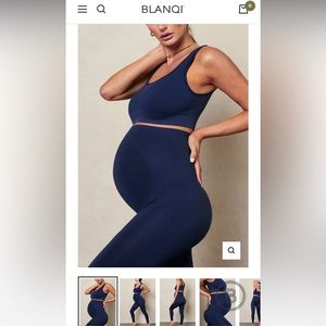 Blanqi everyday maternity support leggings, medium, navy